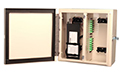 Lightweight Alluminum 4 panel Wall Mount Fiber Optic Termination Box Enclosure