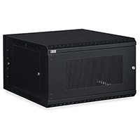 6U LINIER® Swing-Out Wall Mount Cabinet - Vented Door