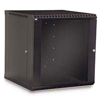 12U LINIER® Fixed Wall Mount Cabinet - Glass Door