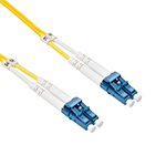 Stock 0.5 meter LC UPC to LC UPC Singlemode Duplex Fiber Optic Patch Cable
