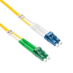 Stock 1 meter LC UPC to LC APC Singlemode Duplex Fiber Optic Patch Cable
