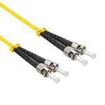 Stock 1 meter ST UPC to ST UPC Singlemode Duplex Fiber Optic Patch Cable
