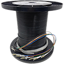 10 Strand Indoor/Outdoor Multimode OM1 62.5/125 Custom Pre-Terminated Fiber Optic Cable Assembly with Corning® Glass - Made in the USA by QuickTreX®