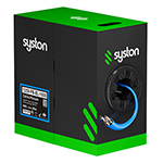 Cat5E 350MHz Unshielded (UTP) Solid Conductor 24AWG Plenum Rated (CMP) SySPEED Ethernet Cable 1000 Ft by Syston