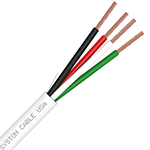 Premium 18/4 AWG Plenum Rated Indoor/Outdoor Power Control Cable - WHITE 1000FT - EZ-Pull Box - Stranded Copper Conductors, CMP, CL3P, FPLP, FT6 by Syston