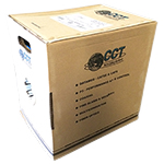 Cat 5e 350MHz UTP Solid Conductor 24AWG Plenum Rated (CMP) Ethernet Cable 1000 Ft Made in the USA by CCT