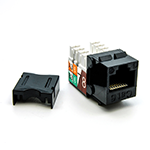 Cat 6 Keystone Jack - 90 Degree Punch Down - RoHS Compliant and UL Listed