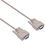 6Ft DB9 Female to Female Serial Cable Fully Shielded With Molded Connectors