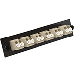 12 Fiber LC Multimode 62.5/125 OM1 LGX Fiber Optic Adapter Panel by Multilink®