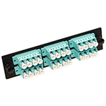 24 Fiber LC Multimode 50/125 OM3/4 LGX Fiber Optic Adapter Panel by Multilink®