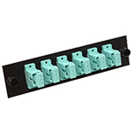 6 Fiber SC Multimode 50/125 OM3/4 LGX Fiber Optic Adapter Panel by Multilink®