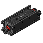 Neutrik Multimode OM3 50/125 FIBERFOX Expanded Beam 1 x 4 Channel/Fiber to 2 x 2 Channel/Fiber Adapter Box