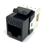 QuickTreX&reg; Premium Cat 5E Keystone Jack - 180 Degree Punch Down - TAA Compliant - RoHS Compliant and UL Listed