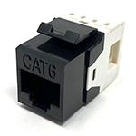 QuickTreX&reg; Premium Cat 6 Keystone Jack - 180 Degree Punch Down - TAA Compliant - RoHS Compliant and UL Listed