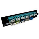 Custom Build Your Own 1 to 24 Fiber (Multimode or Singlemode / LC or SC) LGX Fiber Optic Adapter Panel by QuickTreX&reg;