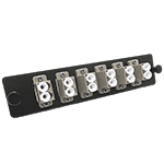 12 Fiber LC Multimode 62.5/125 OM1 LGX Fiber Optic Adapter Panel by QuickTreX®