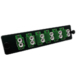 12 Fiber LC APC Singlemode 9/125 LGX Fiber Optic Adapter Panel by QuickTreX®