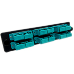 12 Fiber SC Multimode 50/125 OM3/4 LGX Fiber Optic Adapter Panel by QuickTreX®