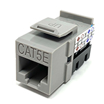 QuickTreX&reg; Premium Cat 5E Keystone Jack - 90 Degree Punch Down - TAA Compliant - RoHS Compliant and UL Listed