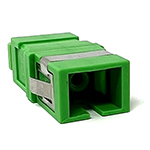 SC APC Simplex Singlemode Fiber Optic Coupler without Flange - Green