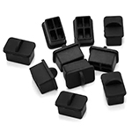 SFP Port Dust Cover Plug Cap - Silicone - 10 Pieces