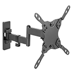 Wall Mount TV Mount for 13 Inch to 42 Inch TV with 10.7 Inch Arm, -12 to +5 Degree Tilt Range, and -90 to +90 Degree Swivel Range