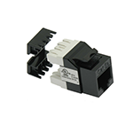 Cat 5E Keystone Jack - 90 Degree Punch Down - RoHS Compliant and UL Listed