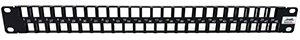 QuickTreX&reg; 48 Port High Density 1U Shielded Blank Keystone Patch Panel