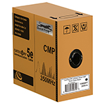 QuickTreX&reg; Cat 5e 350MHz UTP 24AWG Solid Plenum Rated (CMP) Bulk Ethernet Cable - 1000 FT