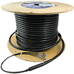 24 Strand Corning ALTOS Outdoor (OSP) Armored Direct Burial Rated Multimode 10-GIG OM3 50/125 Custom Pre-Terminated Fiber Optic Cable Assembly with Corning® Glass - Made in the USA by QuickTreX®