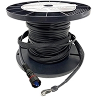 Outdoor Flat Drop IP68 Rated Preconnectorized Fiber Optic Cable Assemblies with Senko Connectors