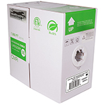 QuickTreX&reg; Cat 5e 350MHz UTP 24AWG Solid Riser Rated (CMR) Bulk Ethernet Cable - 1000 FT