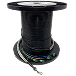 12 Fiber MTP APC (1 x 12) Indoor/Outdoor Singlemode Custom Fiber Optic MTP Trunk Cable Assembly - Made in USA by QuickTreX® with Genuine US Conec® Connectors and Corning® Glass