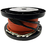 2 Strand Indoor Plenum Rated Ultra Thin Micro Armored Multimode OM1 62.5/125 Custom Pre-Terminated Fiber Optic Cable Assembly - Made in the USA by QuickTreX®