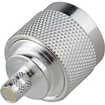 N Male Crimp Connector by QuickTreX&reg; For Cable Group X  S,G,T Cables: LMR-240, RG-8X