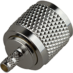 UHF Male 50 ohms Crimp Connector by QuickTreX&reg; RG-58/U Cable Group C, C2 S,S,T; For Cables: LMR-195, LMR-200LLPX, RG-58, Belden 7806A