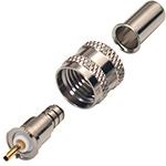 Mini-UHF Male Crimp Connector by QuickTreX&reg; For Cables: LMR-195, LMR-200LLPX, RG-58, Belden 7806A