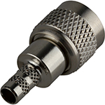 Mini-UHF Male Crimp Mach. Body 50 ohms Connector by QuickTreX&reg; RG-58/U Cable Group C N,S,D; For Cables: LMR-100, RG-174, RG-188, RG-316, Belden 7805A, Belden 8216