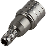 QMA Male 50 ohms Crimp Snap Lock Connector by QuickTreX&reg; CABLE GROUP C WB-G-T; For Cables: LMR-195, LMR-200LLPX, RG-58, Belden 7806A