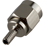 SMA Male 50 ohms 3 Piece Crimp Connector by QuickTreX&reg; RG-174/U & RG-316/U Cable Group B N,G,T; For Cables: LMR-100, RG-174, RG-188, RG-316, Belden 7805A, Belden 8216