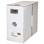 QuickTreX&reg; RG6 Quad Shielded CCS Plenum (CMP) Rated Coax Cable - White 1000 FT