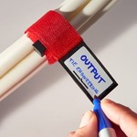 1 Inch Wide By 4.5 Inch Rip-Tie Rip-Lock CableWrap W/ Write On - 10 Pack