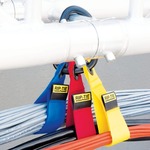1-1/2 Inch By 9 Inch CableCarrier-LG with 4.5 Inch Heavy Duty Locking Carabiner - 4 Pack
