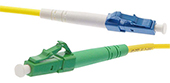 Stock 1 meter LC UPC to LC APC Singlemode Simplex Fiber Optic Patch Cable