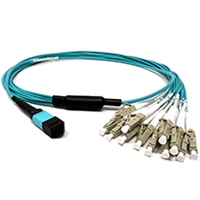 Stock Multimode 50/125 OM4 MTP/MPO Fanout Cables