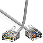 6 Inch Cat 6A Ultra Thin Extreme 32AWG Stock Ethernet Patch Cable