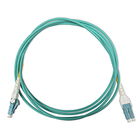 Stock LC to LC Uniboot 50/125 OM3, 10 GIG Multimode Duplex Patch Cables