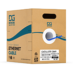 Cat 6 UTP Solid 23AWG 600MHz Plenum Rated (CMP) Ethernet Cable 1000 Ft by DG Network Solutions