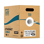 Cat 6 UTP Solid 23AWG 550MHz Riser Rated (CMR) Ethernet Cable 1000 Ft by DG Network Solutions