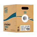 Cat 6 UTP Solid 24AWG 600MHz Riser Rated (CMR) Ethernet Cable with Spline 1000Ft by DG Network Solutions